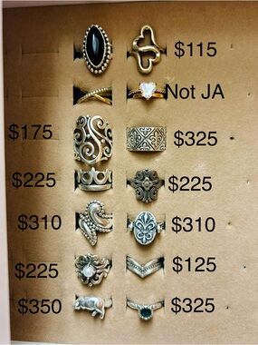 James Avery  Sterling Silver Rings EACH PRICED SEPARATELY,  MAKE AN OFFER